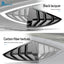ABS Rear Car Window Shutter Cover For Tesla Model 3 2017-2023 Highland 2024 Louver Side Vent Trim Triangle Modified Accessories