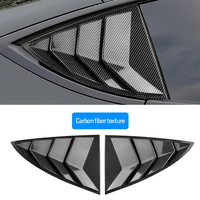 ABS Rear Car Window Shutter Cover For Tesla Model 3 2017-2023 Highland 2024 Louver Side Vent Trim Triangle Modified Accessories