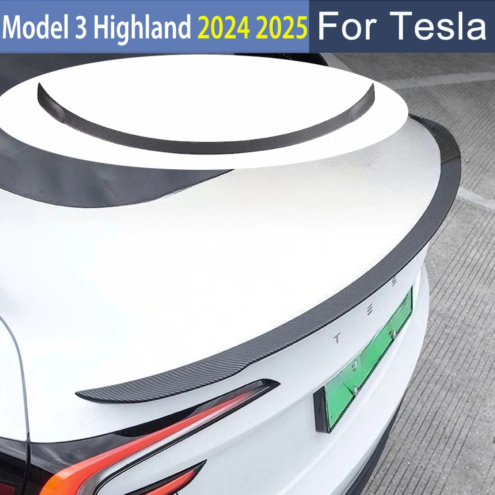 For Tesla Model 3 Highland 2024 2025 Rear Trunk Spoiler Wing
