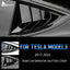 ABS Rear Car Window Shutter Cover For Tesla Model 3 2017-2023 Highland 2024 Louver Side Vent Trim Triangle Modified Accessories