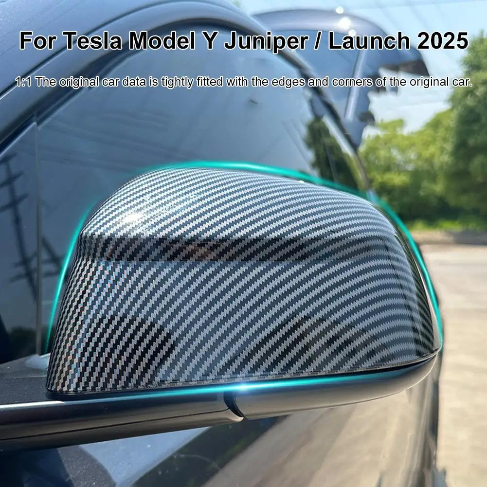 2pcs/set Carbon Fiber ABS Shell For Tesla Model Y New 2025/26 Juniper