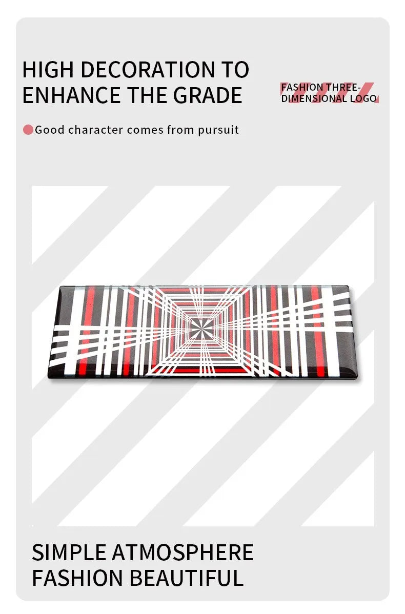 Plaid For Tesla Model 3 Y S X Tail Tag Trunk 3D Logo Zinc Alloy Vehicle Label Emblems PLAID Badge