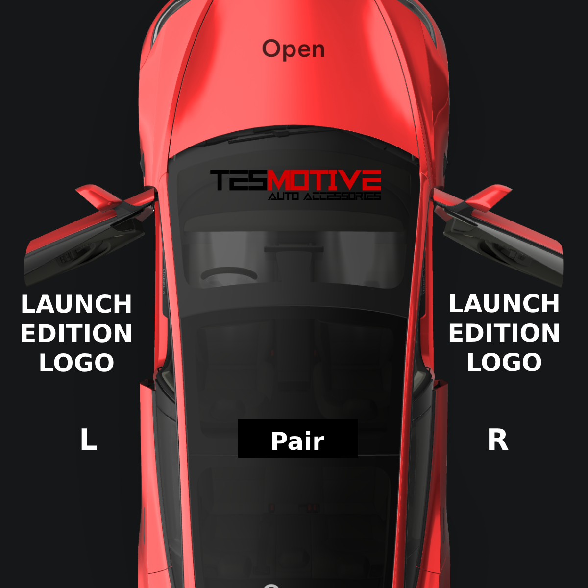 Plaid/ Launch Edition Projection Door Puddle Light LR Pair